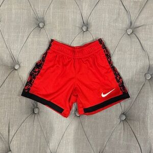 Nike Kids Red and Black Sports Shorts